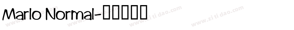 Marlo Normal字体转换